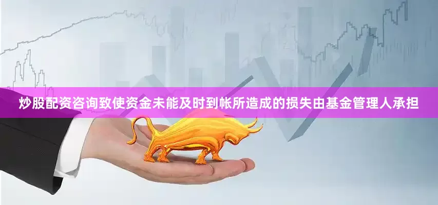 炒股配资咨询致使资金未能及时到帐所造成的损失由基金管理人承担